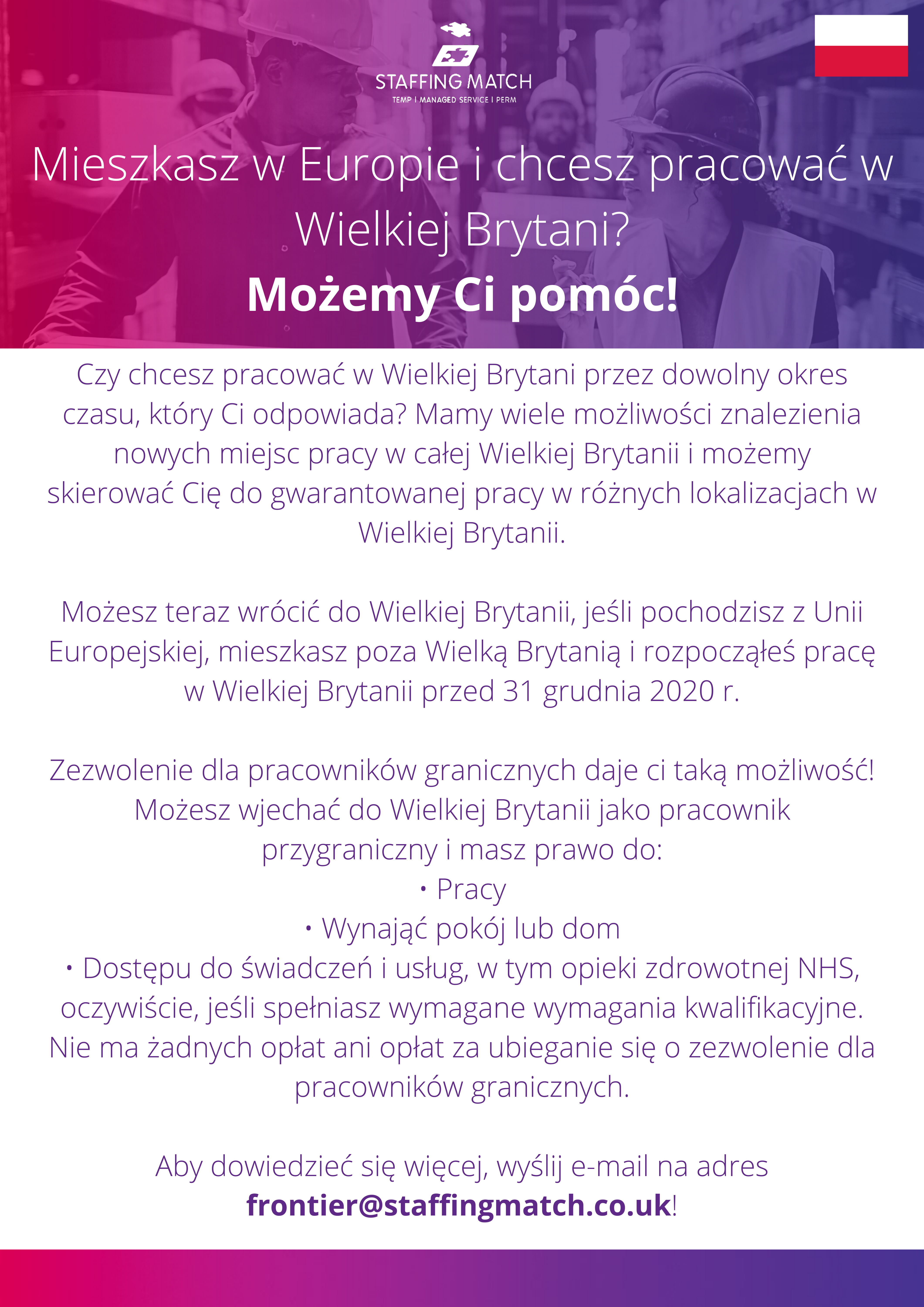 Frontier Worker Permit - Polish