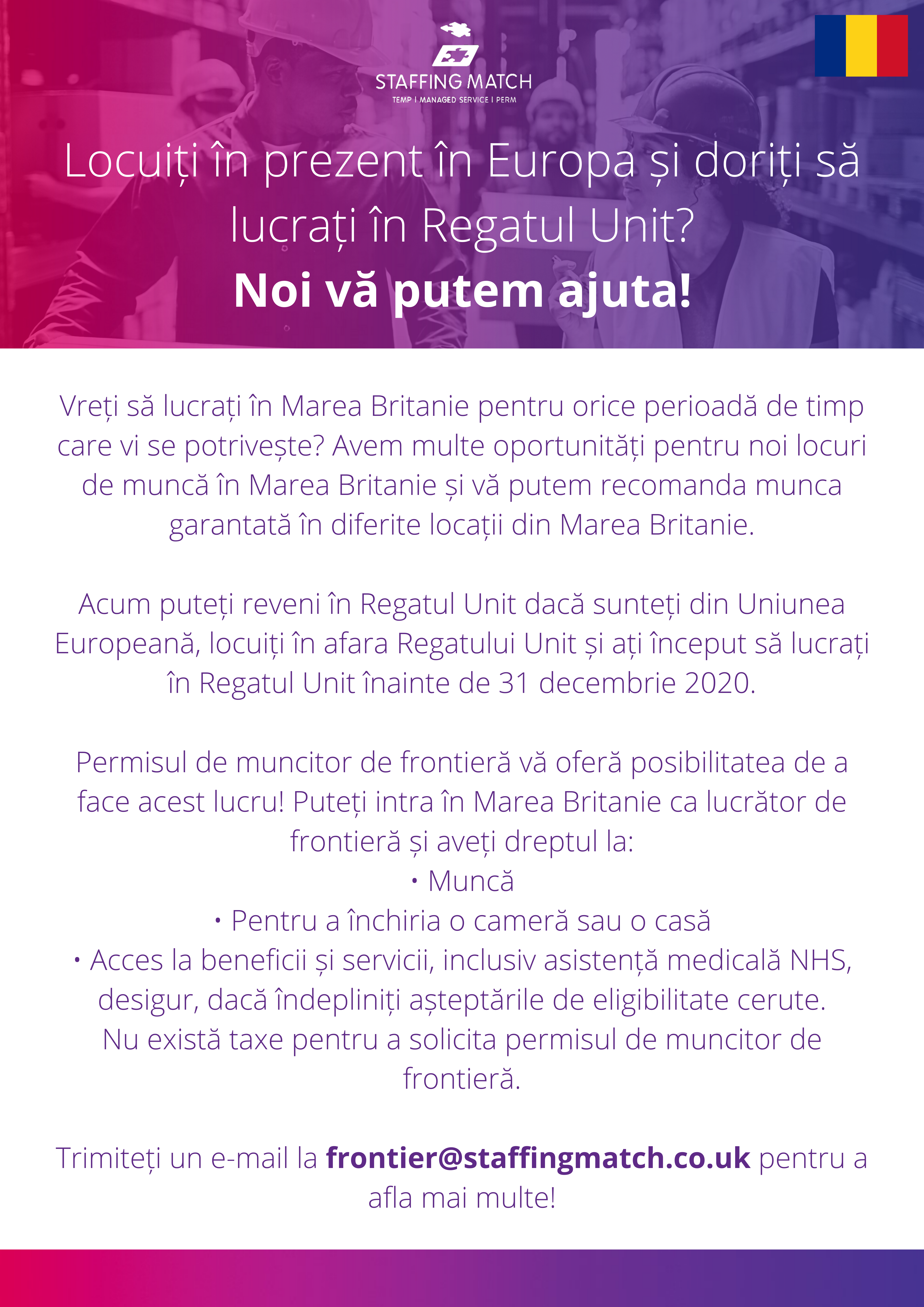 Frontier Worker Permit - Romanian